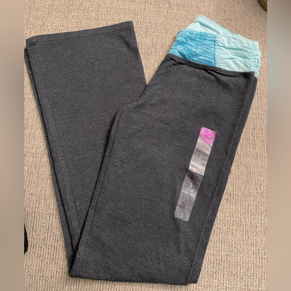 Girls yoga skinny boot cut leggings